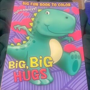 10/$10 Kids Large Dinosaur Coloring Book
